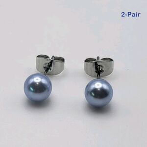 Elegant Pearl Stud Earrings